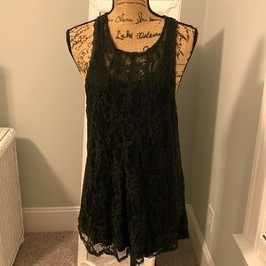 Gimmicks by BKE Black Lace Blouse